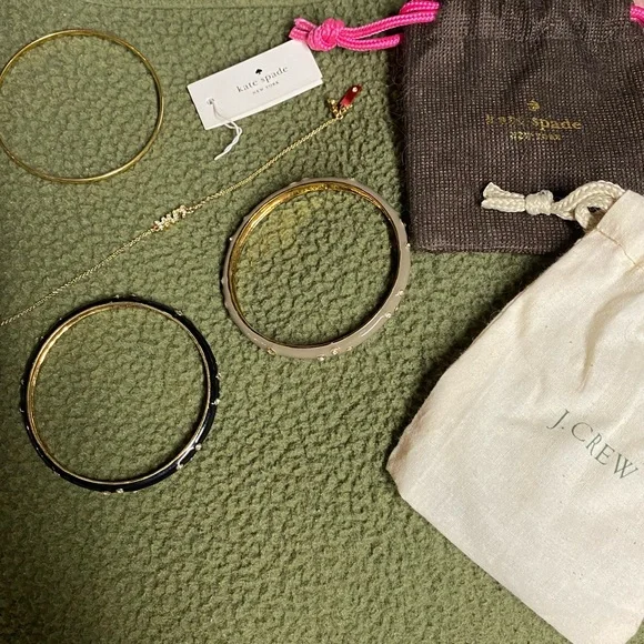 Kate Spade MRS. Bracelet with Three J. crew Bangles - Picture 2 of 2